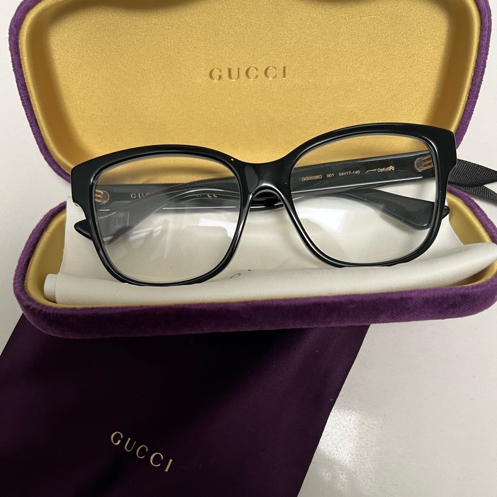 BLACK GUCCI PRESCRIPTION LENSES